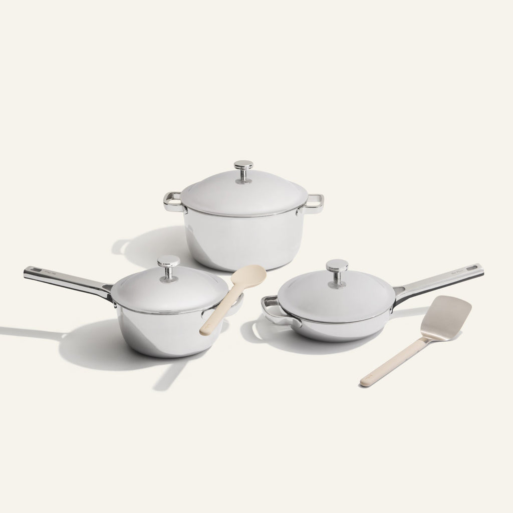 chrome titanium complete cookware set